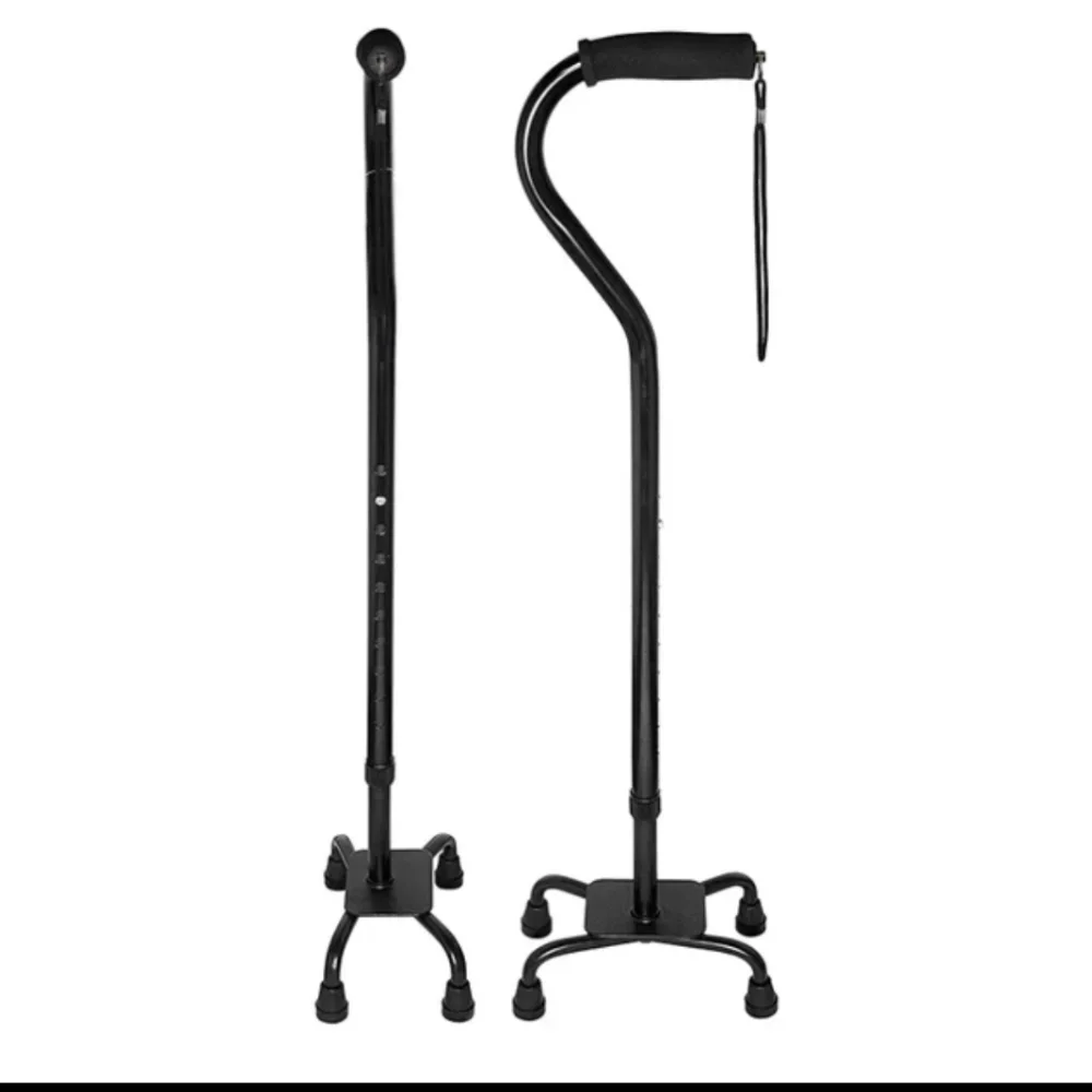 Dengeli Destek Sağlayan 4 Ayaklı Sağlık Bastonu Konforlu Kullanım