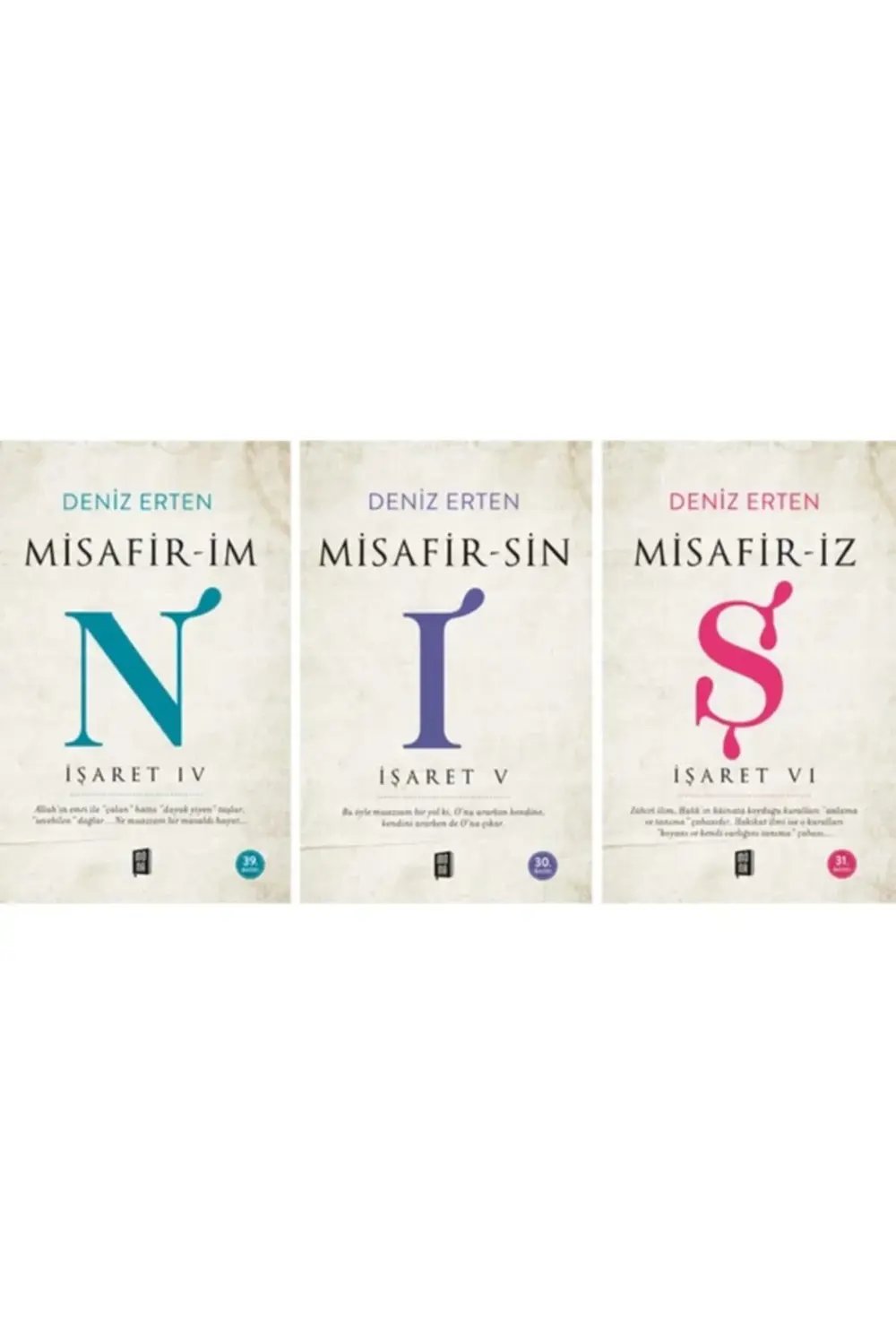 Deniz Erten Uyanış Işaret Serisi 4. 5. 6. Kitaplar Set - Misafiri