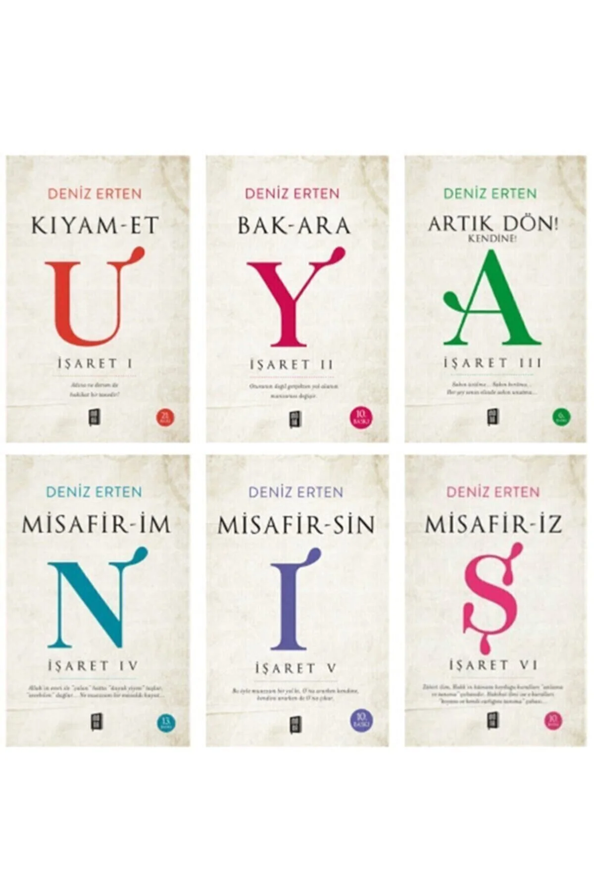 Deniz Erten Uyanış Seti Mona Kitap Güncel Türkçe 13,5 X 21 Ciltsi