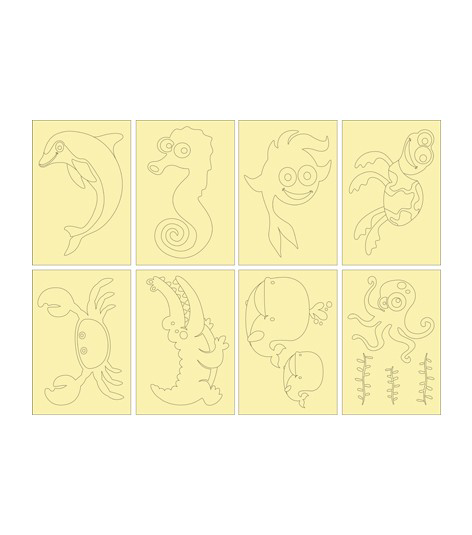 Artikel Deniz Hayvanları Tb-002 16,5X23 Cm Tuz Boyama Seti (8 Adet), Eğit Artikel Deniz Hayvanları Tb-002 16,5X23 Cm Tuz Boyama Seti (8 Adet), Eğit