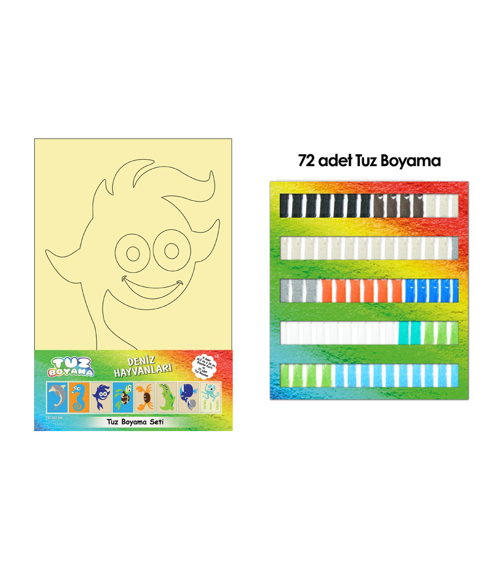 Artikel Deniz Hayvanları Tb-002 16,5X23 Cm Tuz Boyama Seti (8 Adet), Eğit Artikel Deniz Hayvanları Tb-002 16,5X23 Cm Tuz Boyama Seti (8 Adet), Eğit