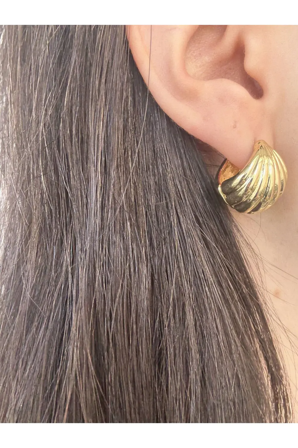 Atelier Emine Deniz Kabuğu Motif Küpe