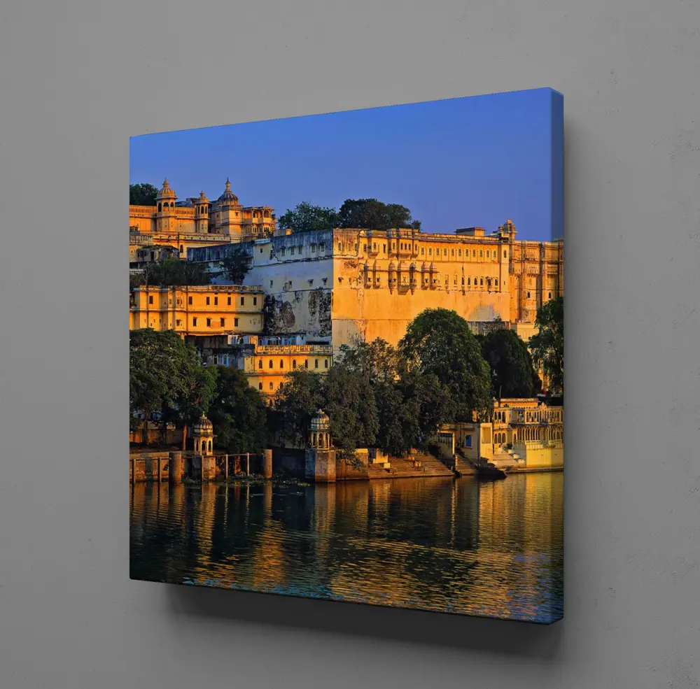 DENİZ KENARI ŞEHİR KANVAS TABLO