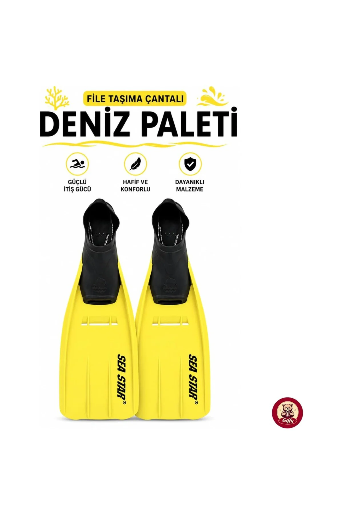 Deniz Paleti Yüzücü Paleti File Çantalı Profesyonel Yüzme Paleti 