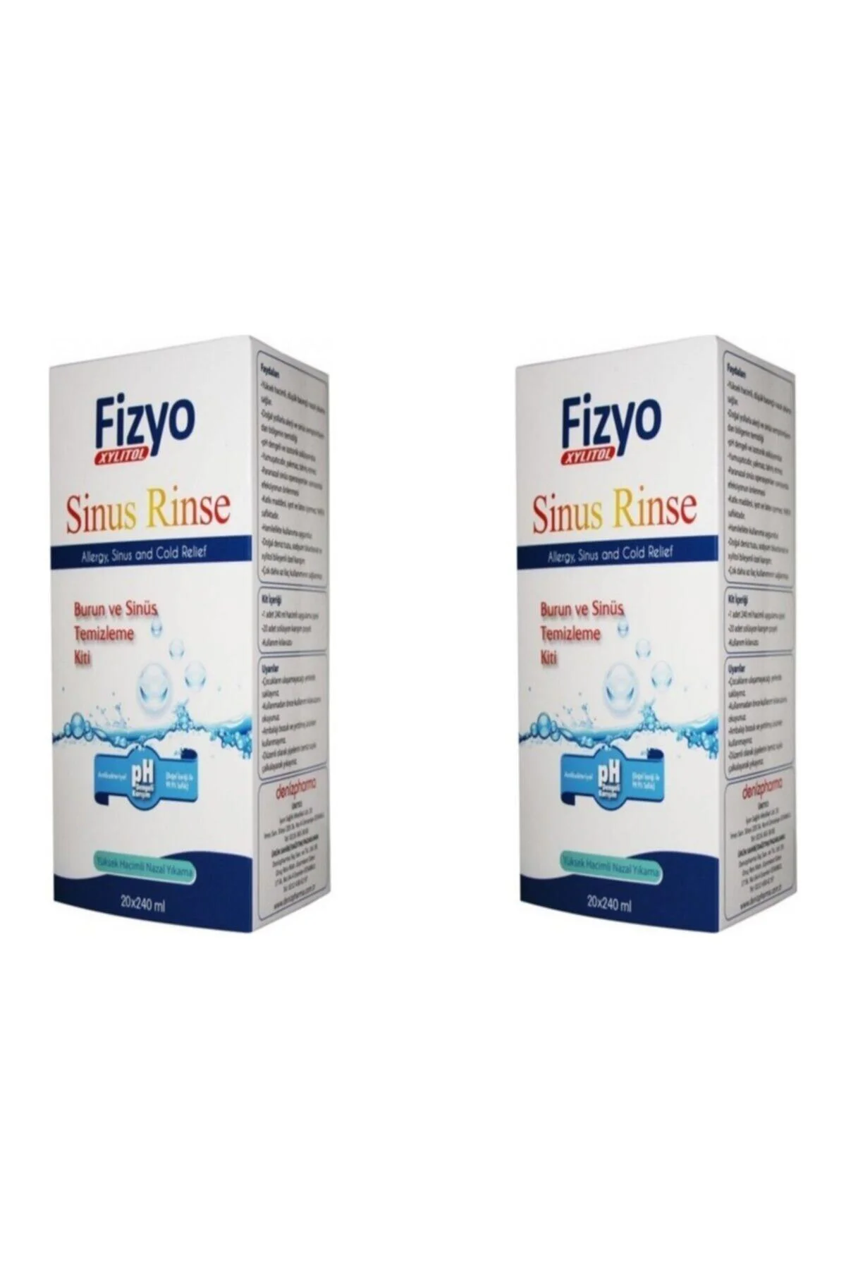 Deniz Pharma Fizyo Sinus Rinse Yetişkin 240 ml - 2 Adet