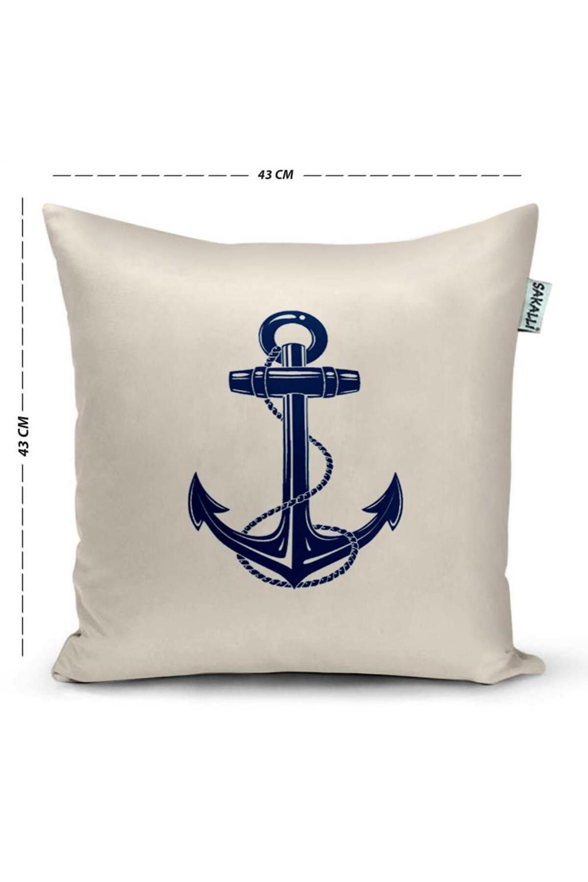 Deniz Temalı 3d Dijital Baskılı 4lü Dekoratif Kırlent Kılıfı