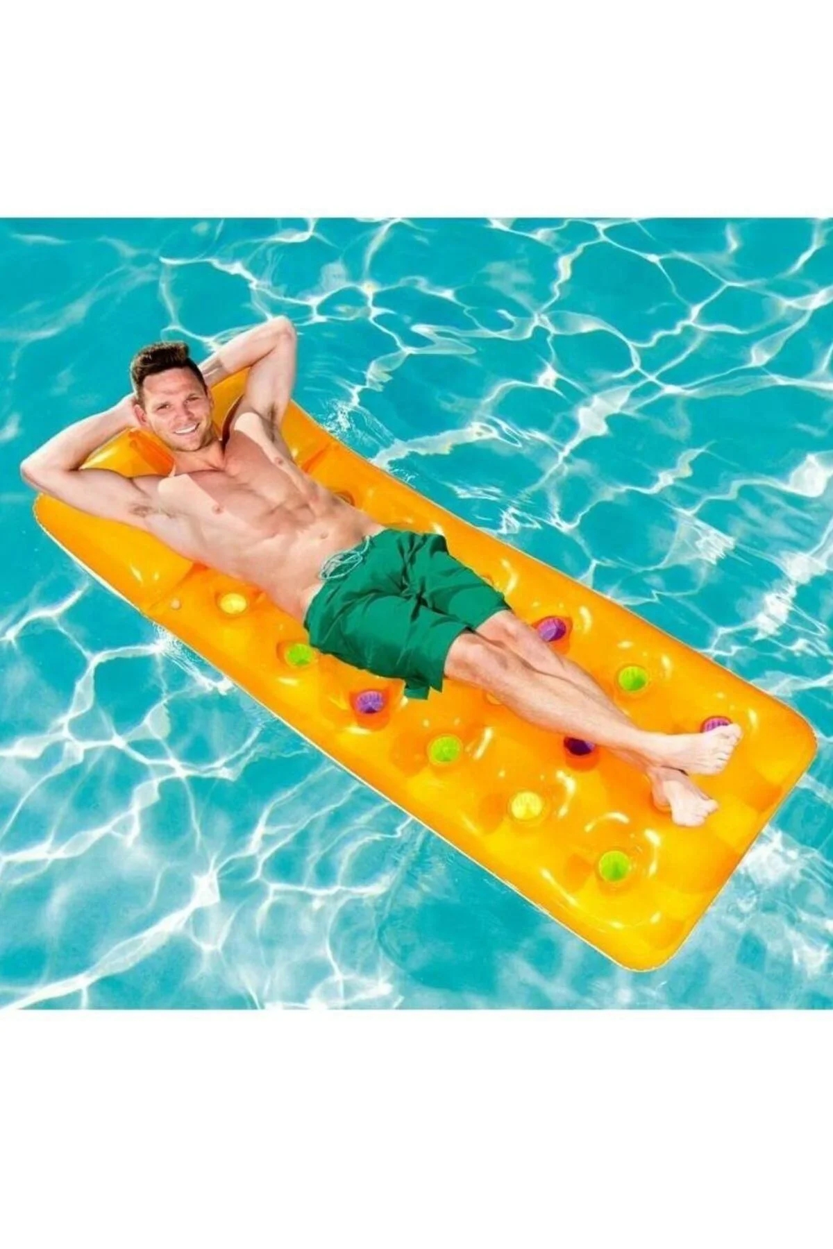 Deniz Yatağı Dik Yastıklı Bardaklı Yatak 188x71 Cm - 43014