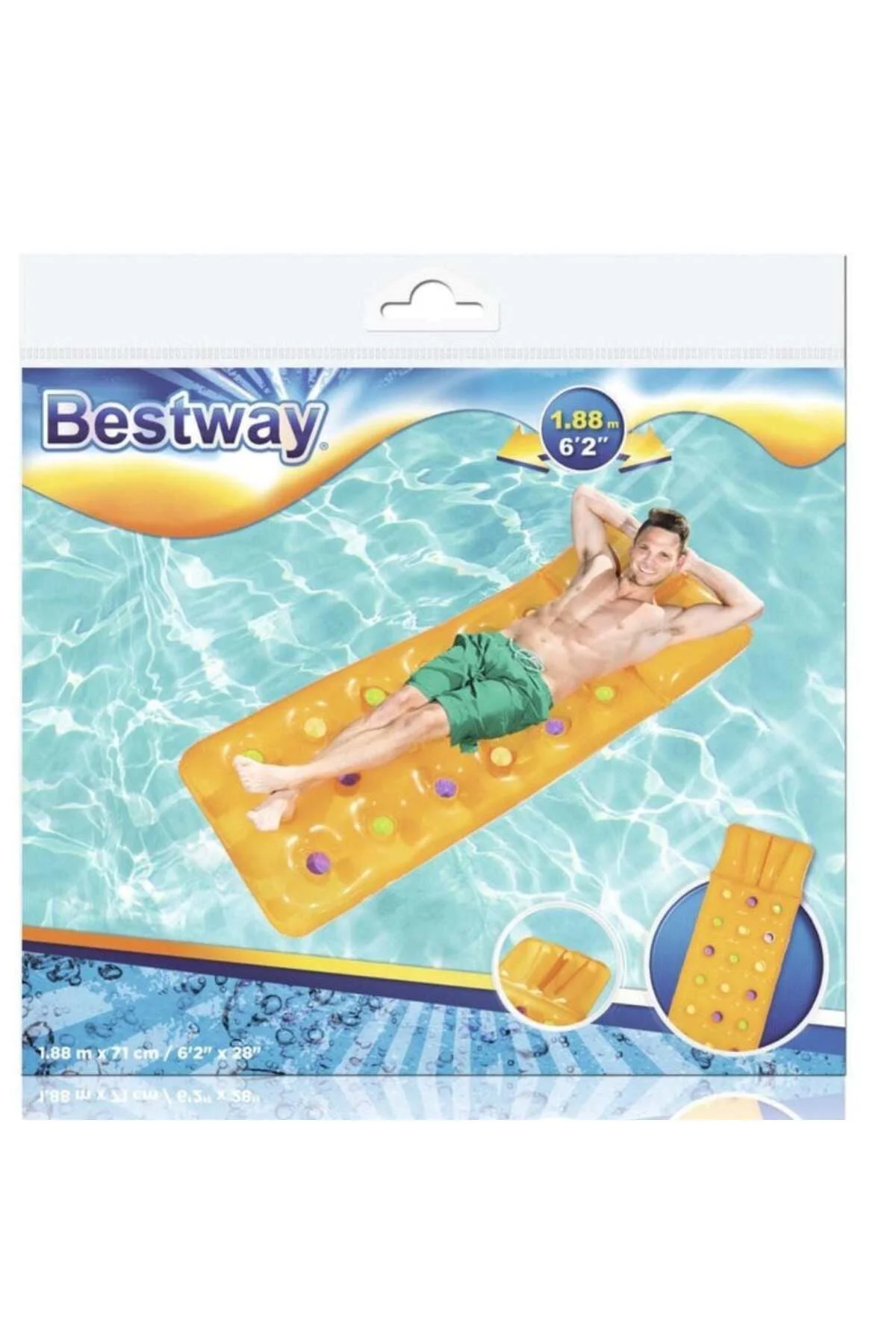 Deniz Yatağı Dik Yastıklı Bardaklı Yatak 188x71 Cm - 43014