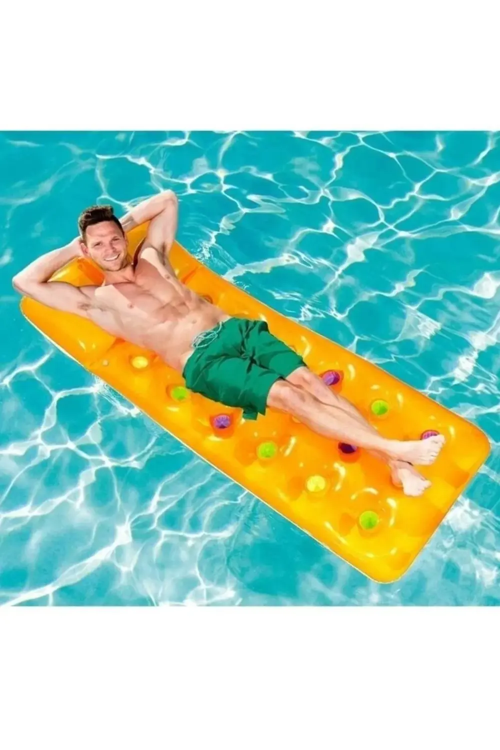 Deniz Yatağı Dik Yastıklı Bardaklı Yatak 188x71 Cm - 43014