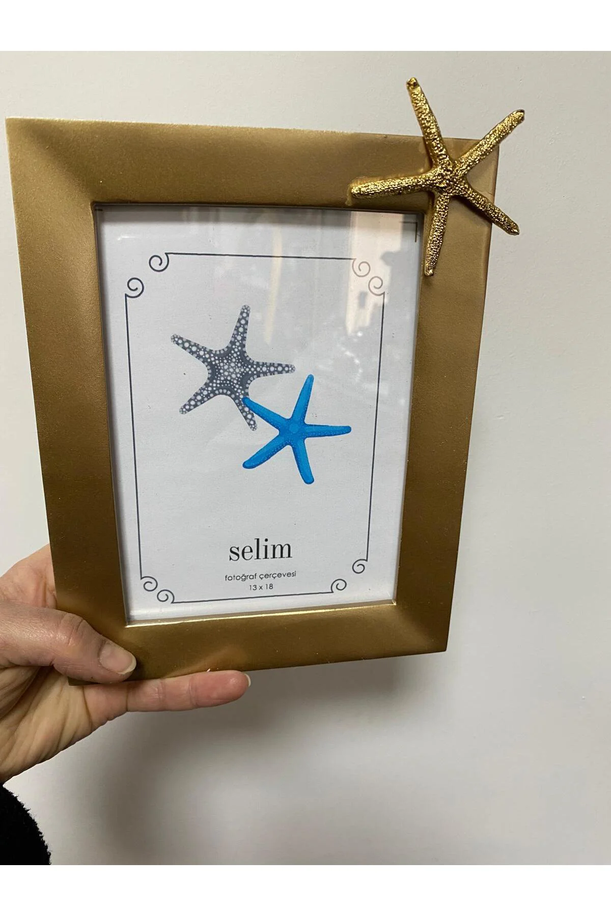 Deniz Yıldızı Gold Resim Çerçevesi 13x18