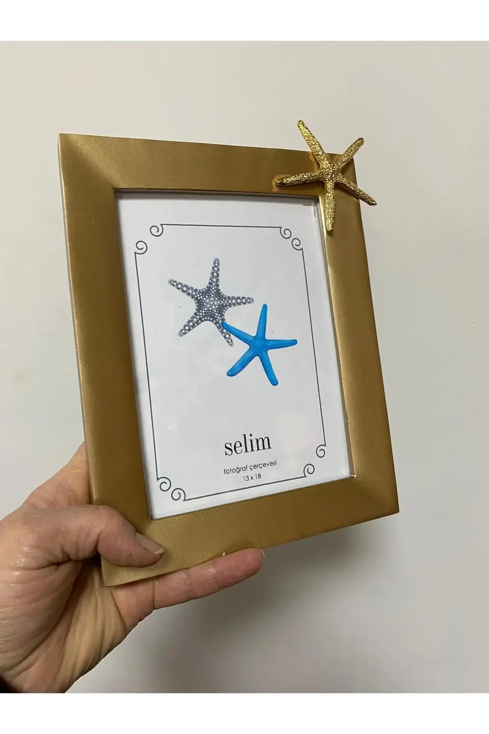 Deniz Yıldızı Gold Resim Çerçevesi 13x18
