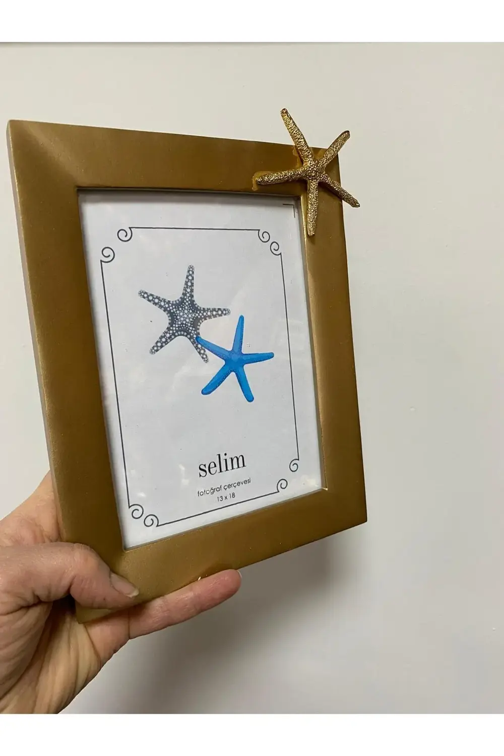 Deniz Yıldızı Gold Resim Çerçevesi 13x18