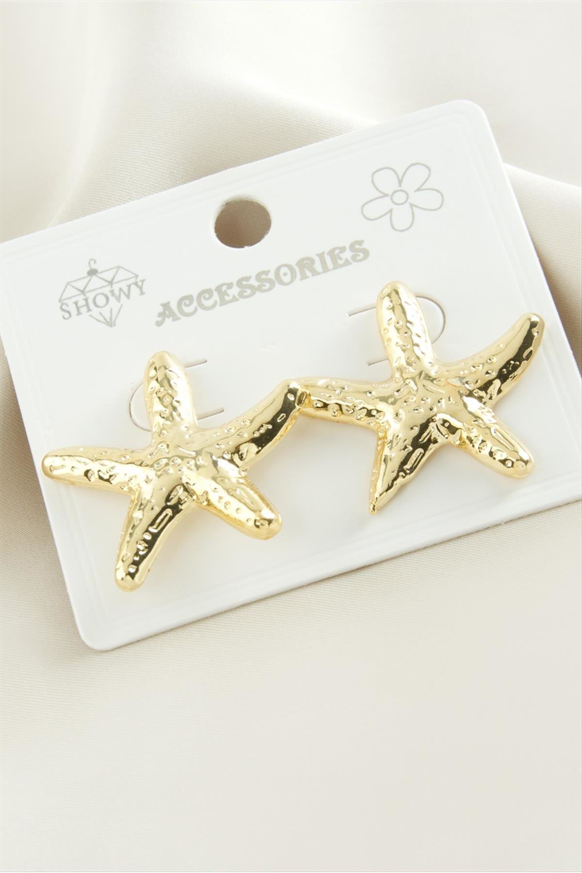 Deniz Yıldızı Metal Küpe