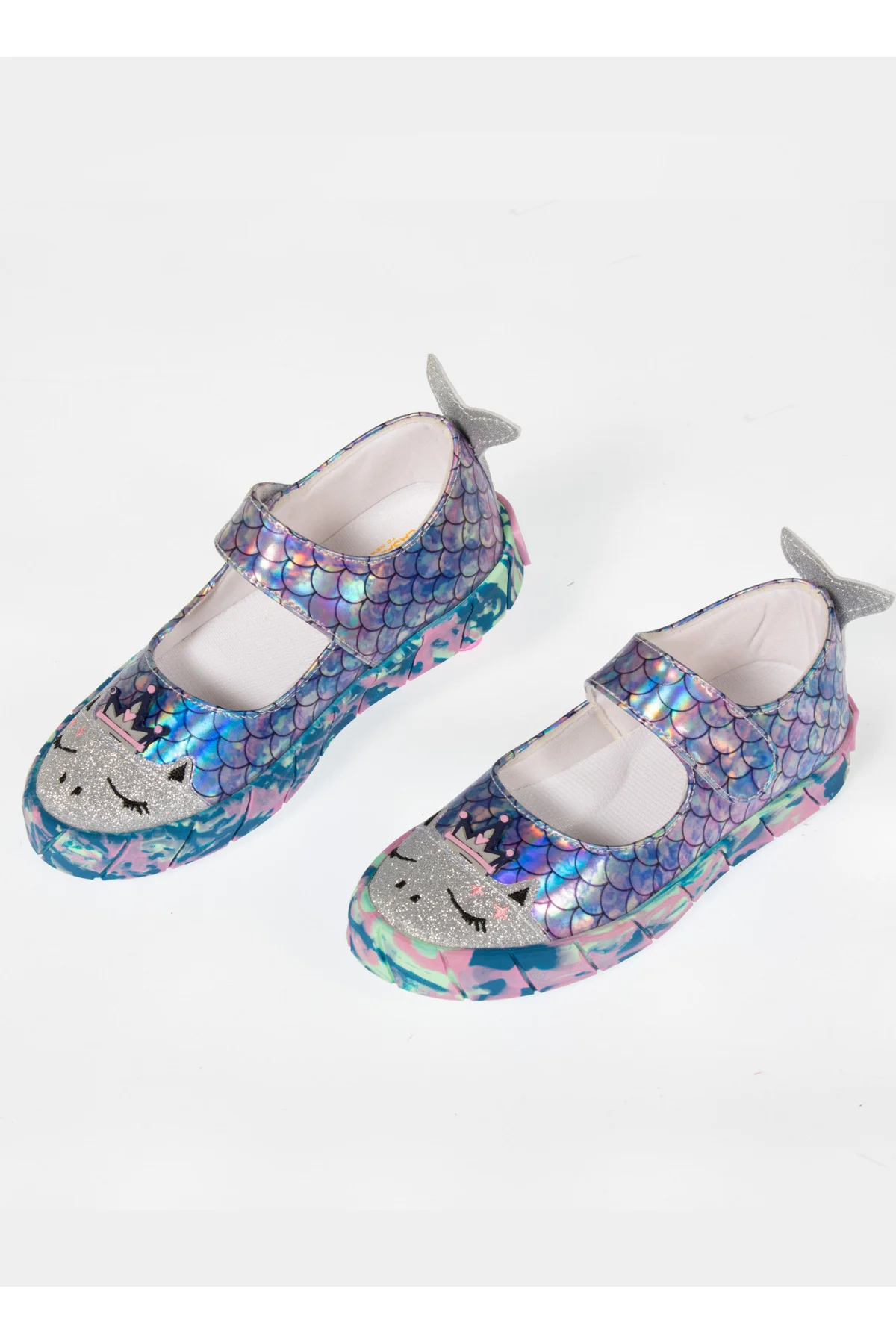 Denizkızı Hologram 3D Kız Çocuk Babet Sneakers