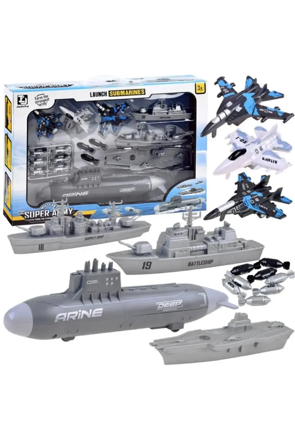 Denizlerin Efendisi Ol! Jet Uçak Gemisi ve Denizaltı Seti ile Mac