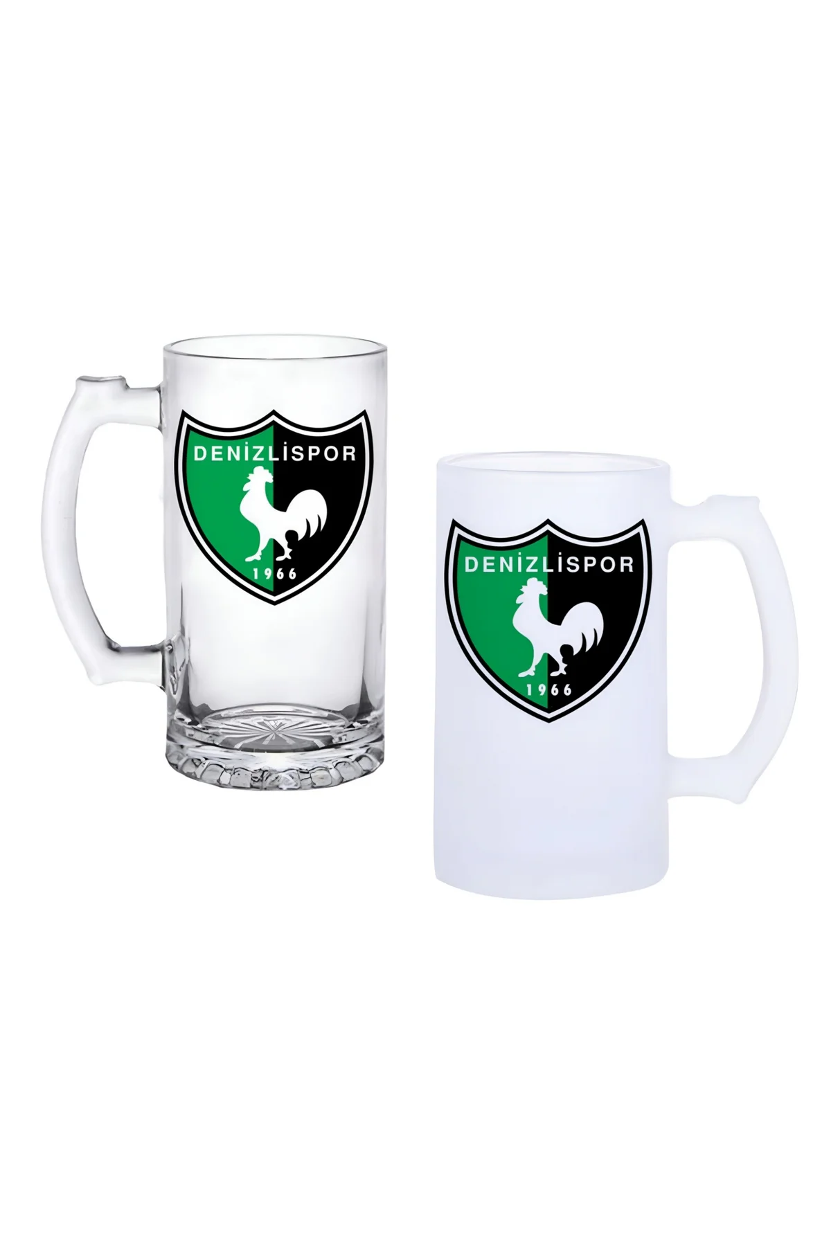 Denizlispor Kulplu Bira Bardağı Buzlu veya Şeffaf Seçenekli 052