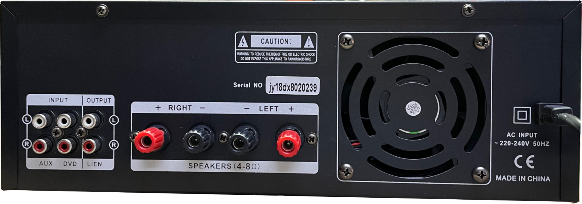 Denox  Logic 802 Çift Telsiz Mikrofonlu 120Watt Stereo Amfi Mixer