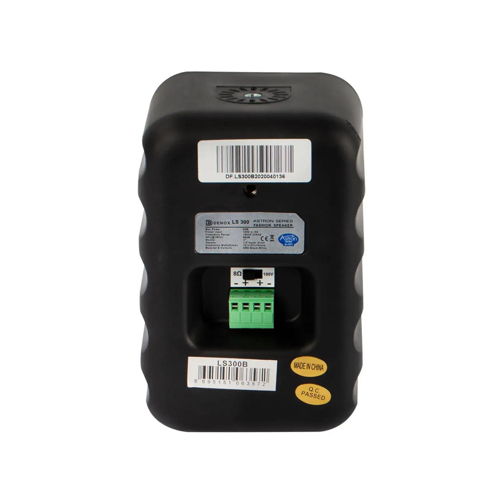 Denox  Ls-300 B 3" Hoparlör, 100V/8Ohm Siyah (Takim)