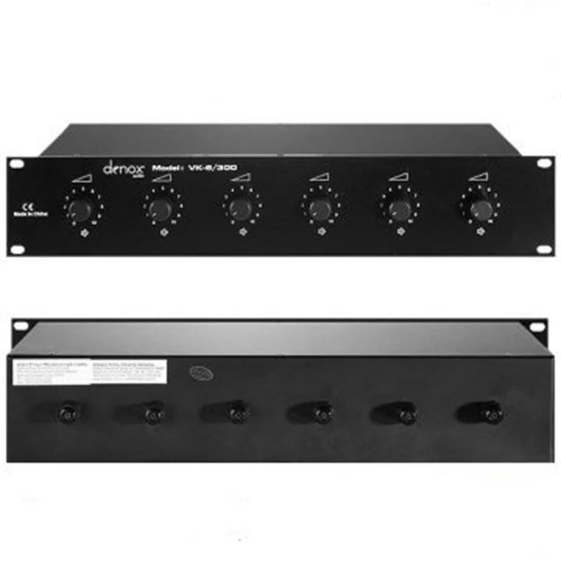 Denox VK-6/300 - 6x50 Watt Rack Tipi Volume Kontrol