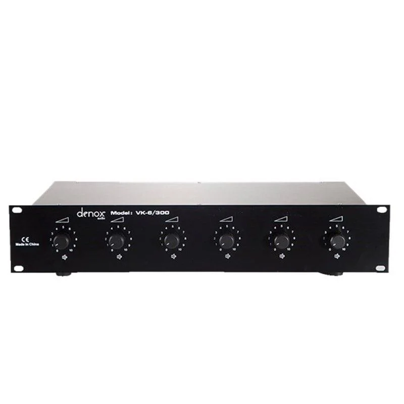 Denox VK-6/300 - 6x50 Watt Rack Tipi Volume Kontrol