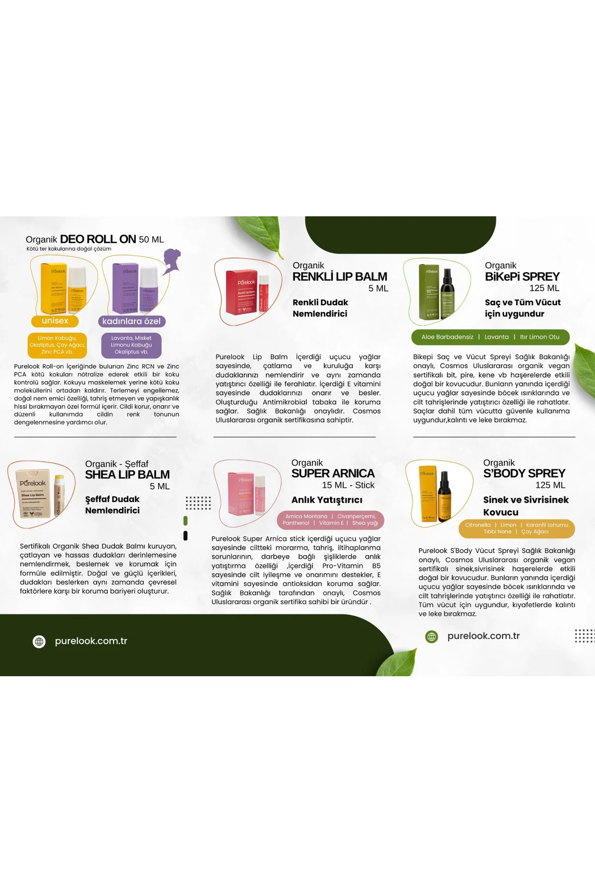 Deodorant Roll On 50 Ml. Unısex (ORGANİK&VEGAN)