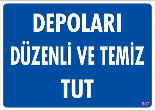 Depolama Uyarı Levhası 25x35 KOD:607 Fiyatı, Yorumları ve Özellikleri