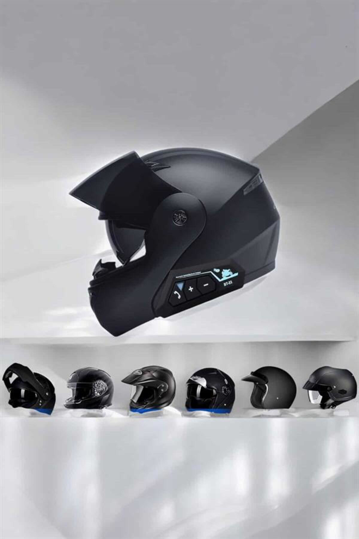 DEPOMIX Kask Kulaklığı Motosiklet Intercom Interkom Dinleme Konuş