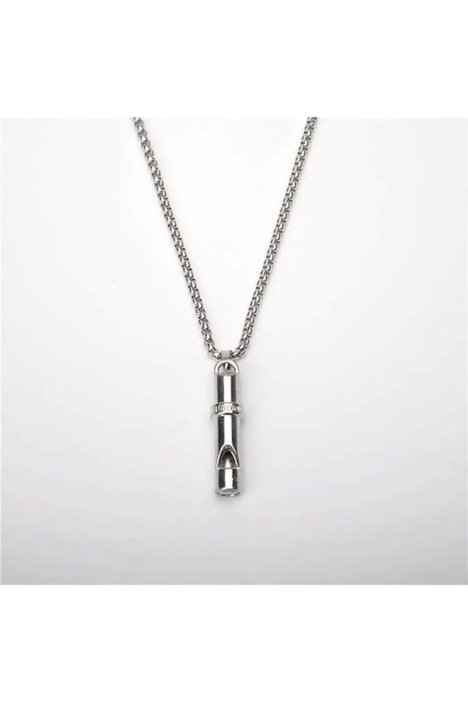 Just Cheap Store Deprem Düdüğü Çelik Kolye