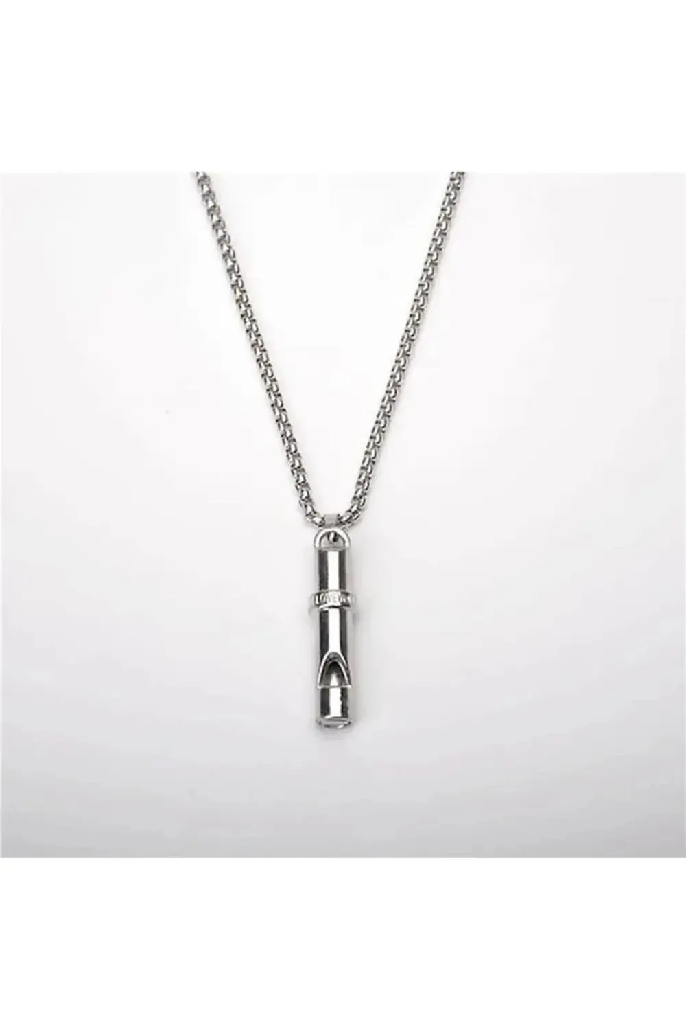 Deprem Düdüğü Çelik Kolye