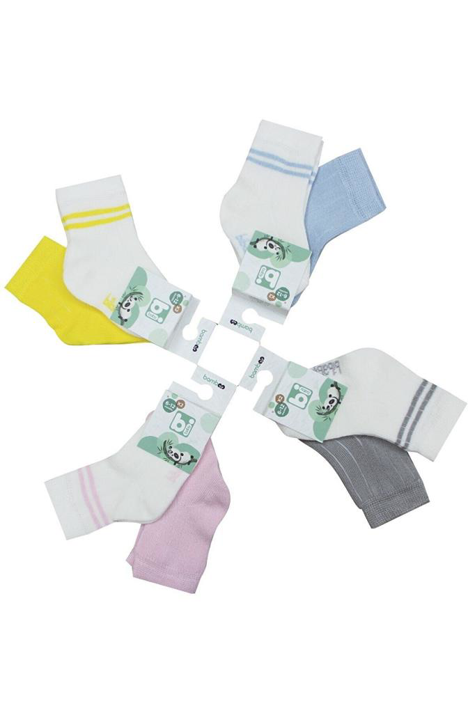 Derby Bamboo 2'Li Çorap 68386 Ekru Sarı
