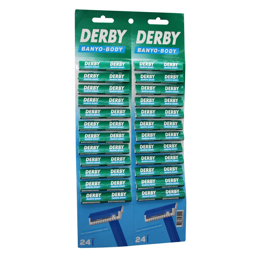 Derby Banyo Body Tek Bıçak Kartelalı Jilet 48PCS