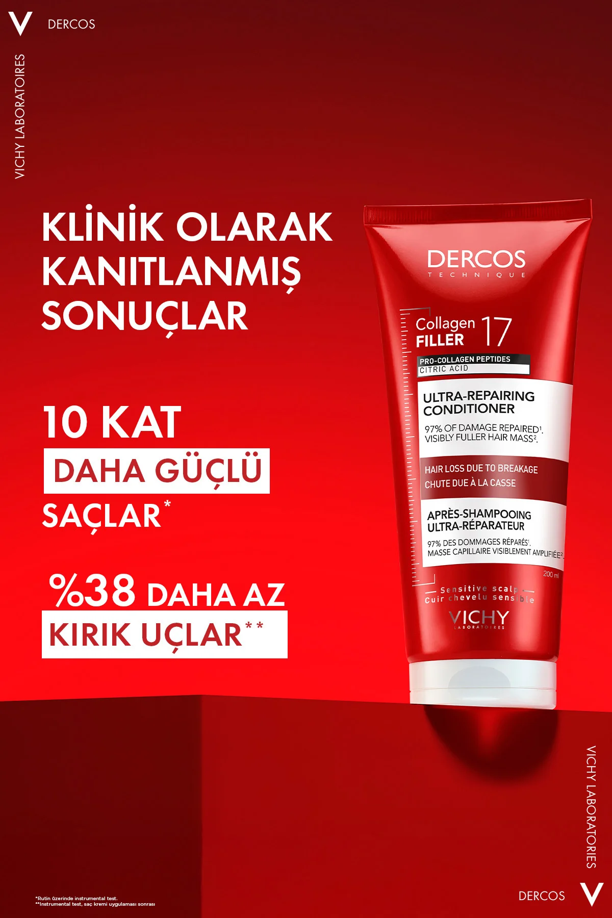 Dercos Collagen 17 Filler Saç Bakım Kremi 200ml Fiyatı, Yorumları ve Özellikleri