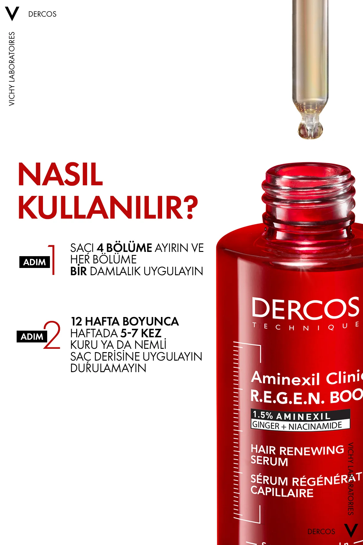 Dercos R.E.G.E.N. Booster Yenilikçi Saç Dökülmesine Karşı Bakım S