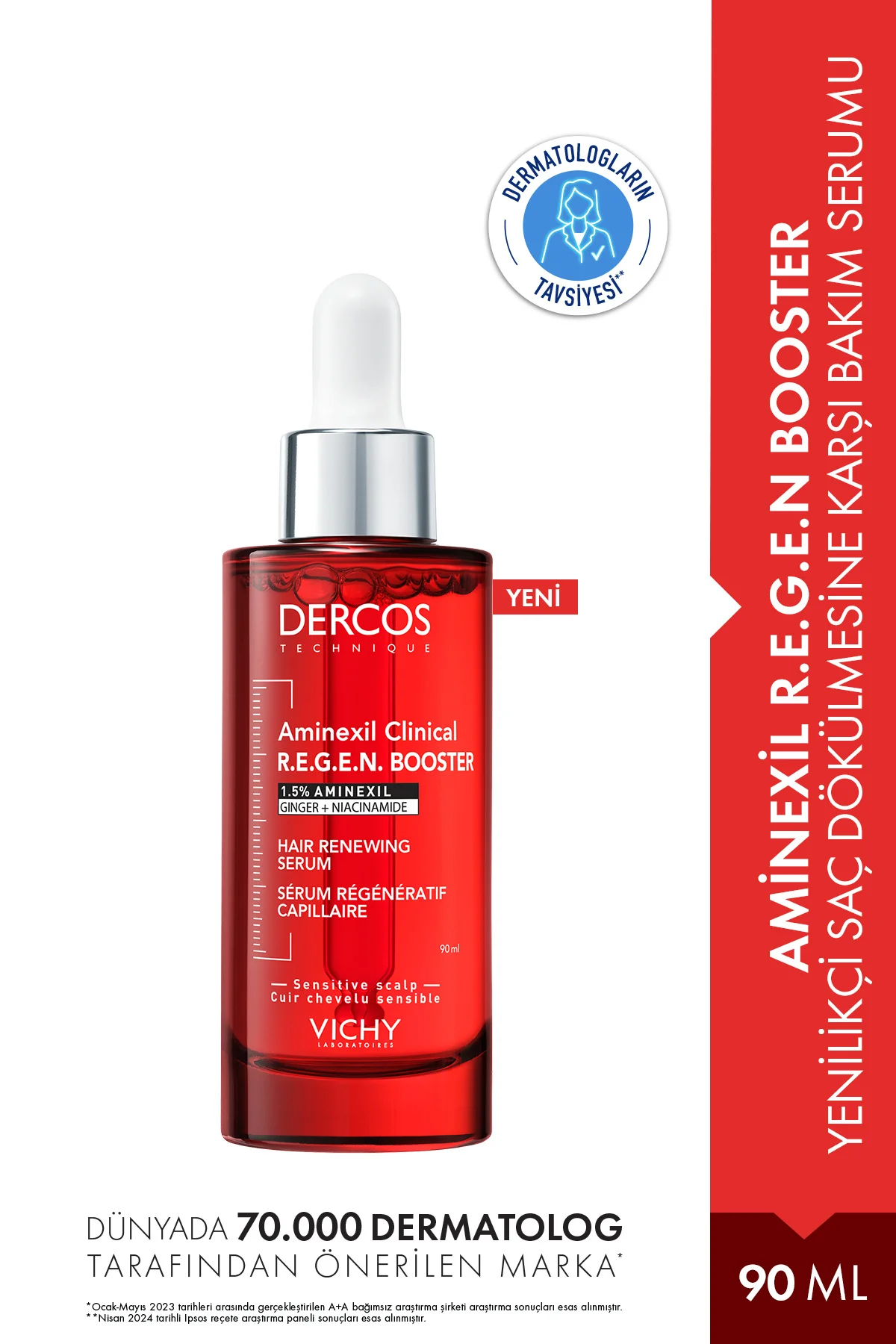 Dercos R.E.G.E.N. Booster Yenilikçi Saç Dökülmesine Karşı Bakım S