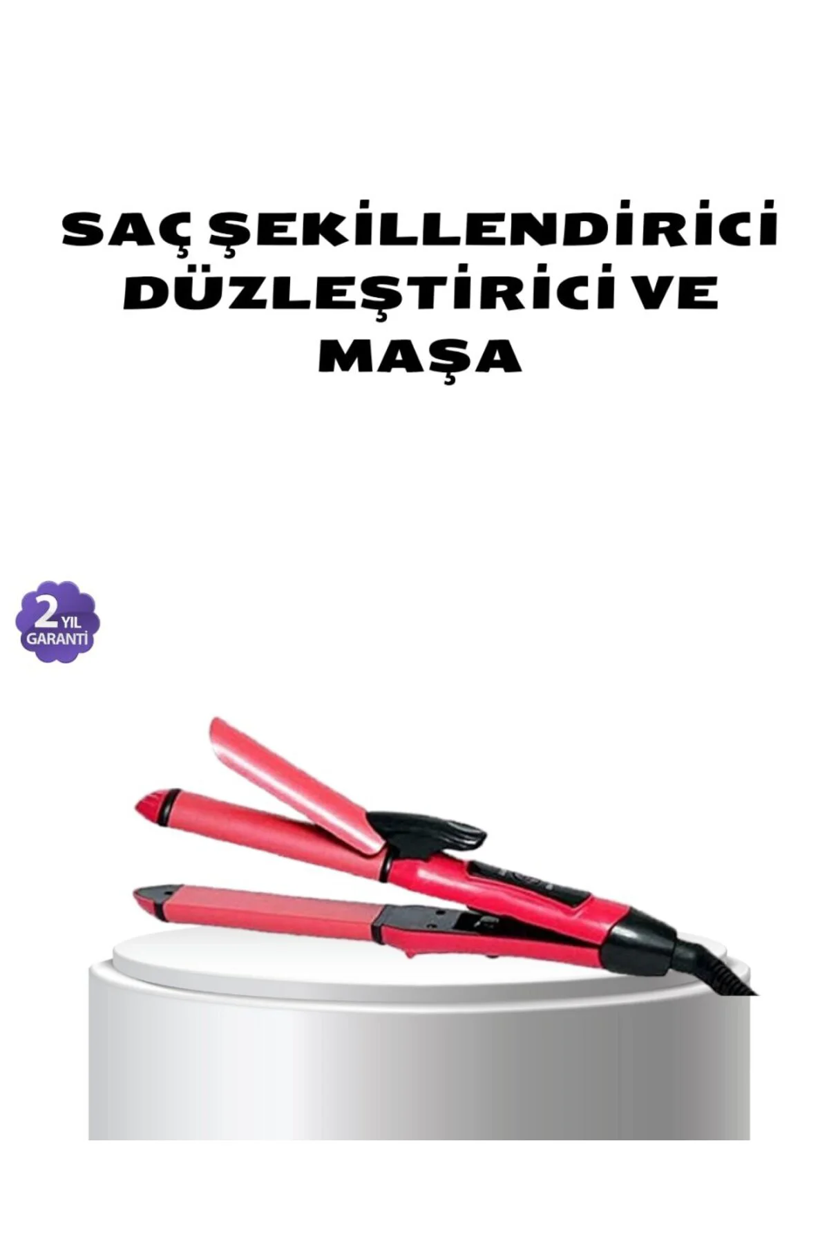 Dereceli Seramik Saç Düzleştirici – 5 Isı Seviyesi, 200°C Maksimu