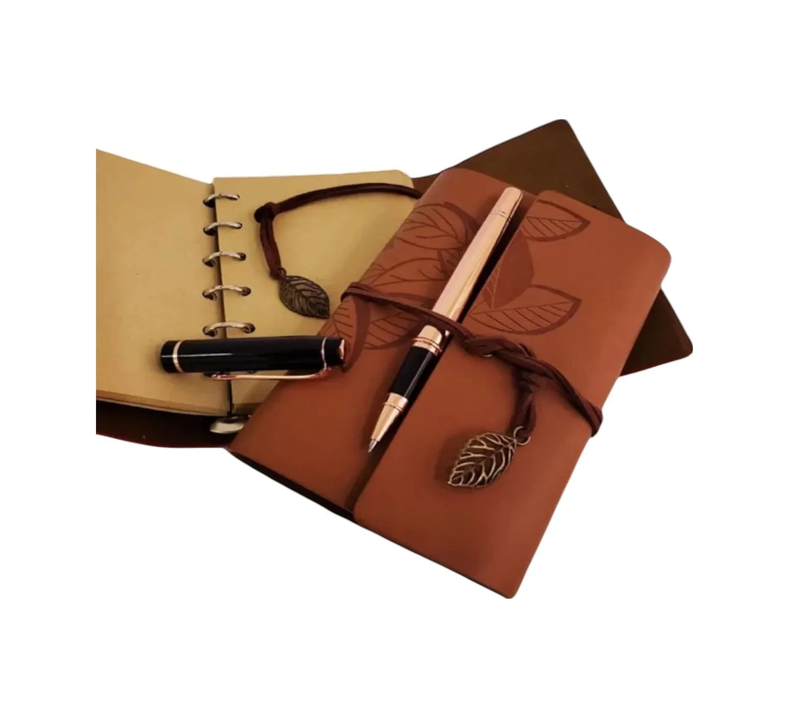 Deri Defter Ve Kalem Set