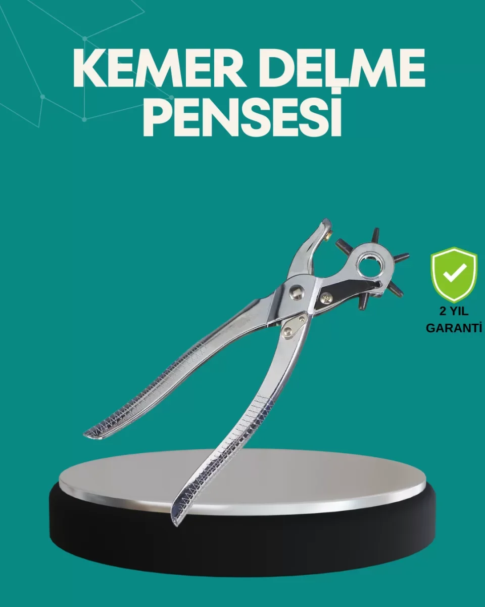 Deri Delme Pensesi 6 Uçlu Ayarlanabilir Kemer Delme Aleti Profesy