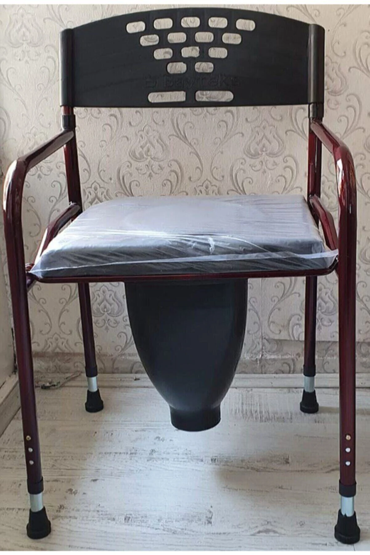 Deri Döşemeli Hasta Klozet Yükseltici Hasta Klozeti Wc Yükseltici