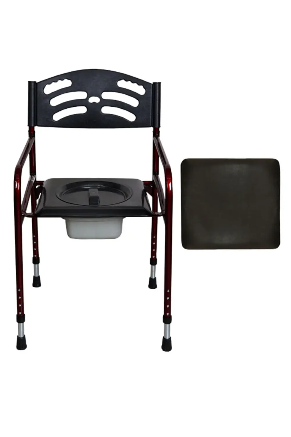 Deri Döşemeli Hasta Yaşlı Engelli Tuvaleti Ayaklı Klozet WC Yükse