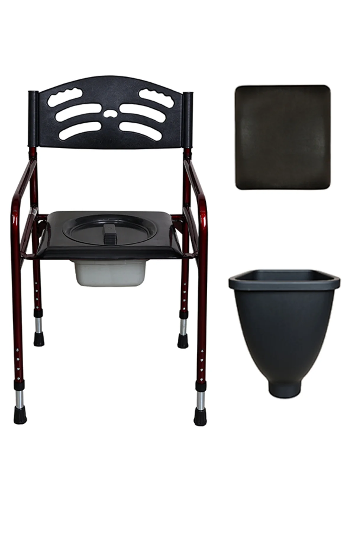 Deri Döşemeli Seyyar Katlanabilir Hasta Yaşlı Engelli Alaturka Tu