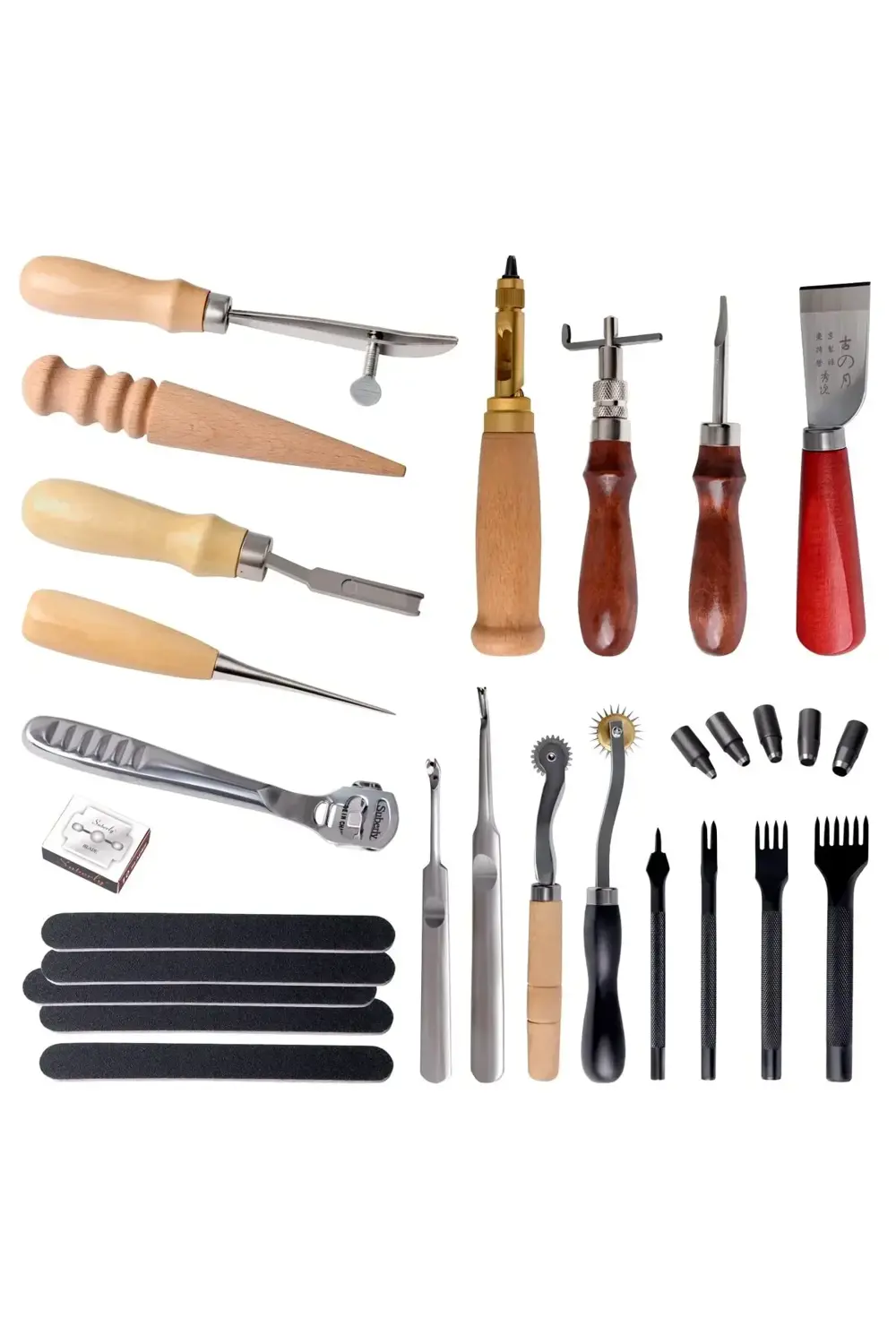 Tuhafiyecimiz Deri Hobi İçin 18 Parça Başlangıç Seti, Deri El Aletleri Tuhafiyecimiz Deri Hobi İçin 18 Parça Başlangıç Seti, Deri El Aletleri