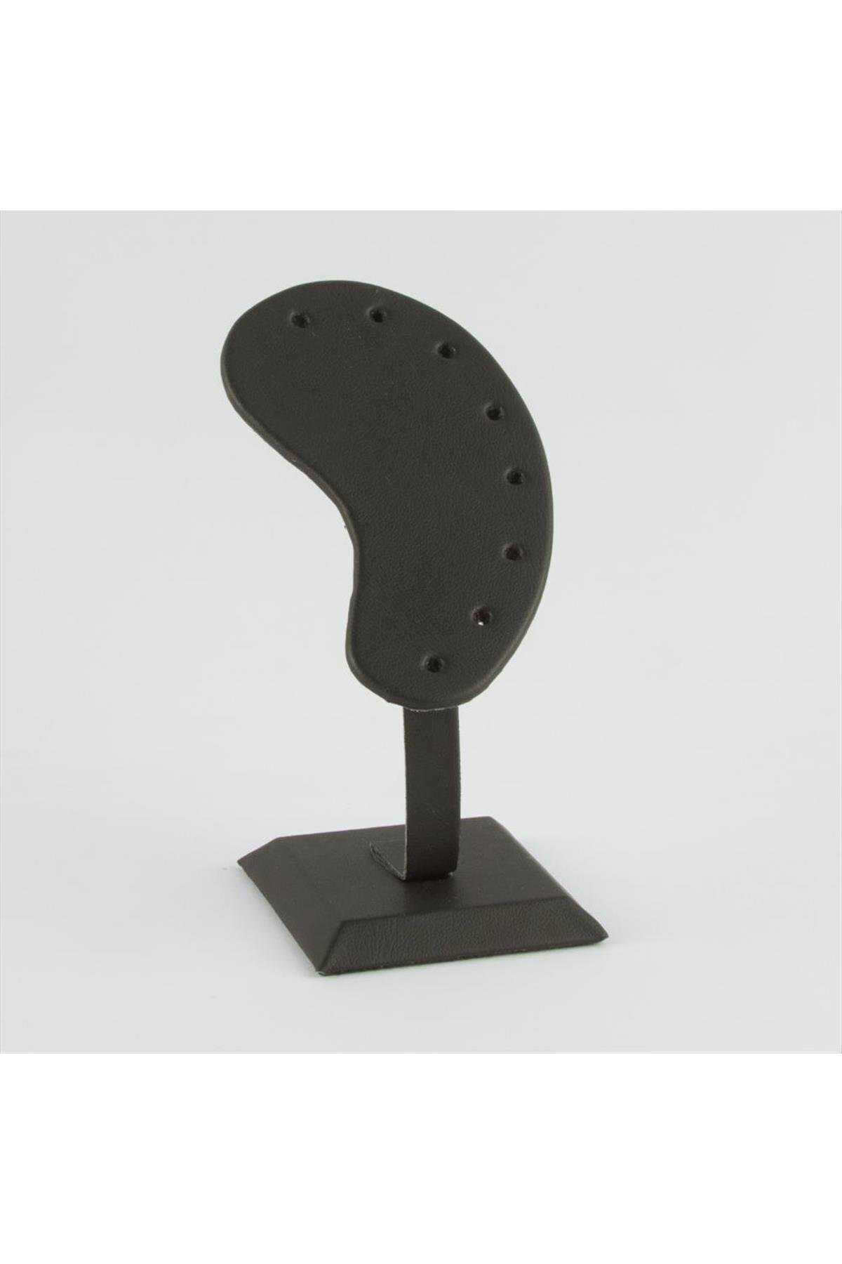 Deri Kaplamalı () Küpe Standı-Siyah