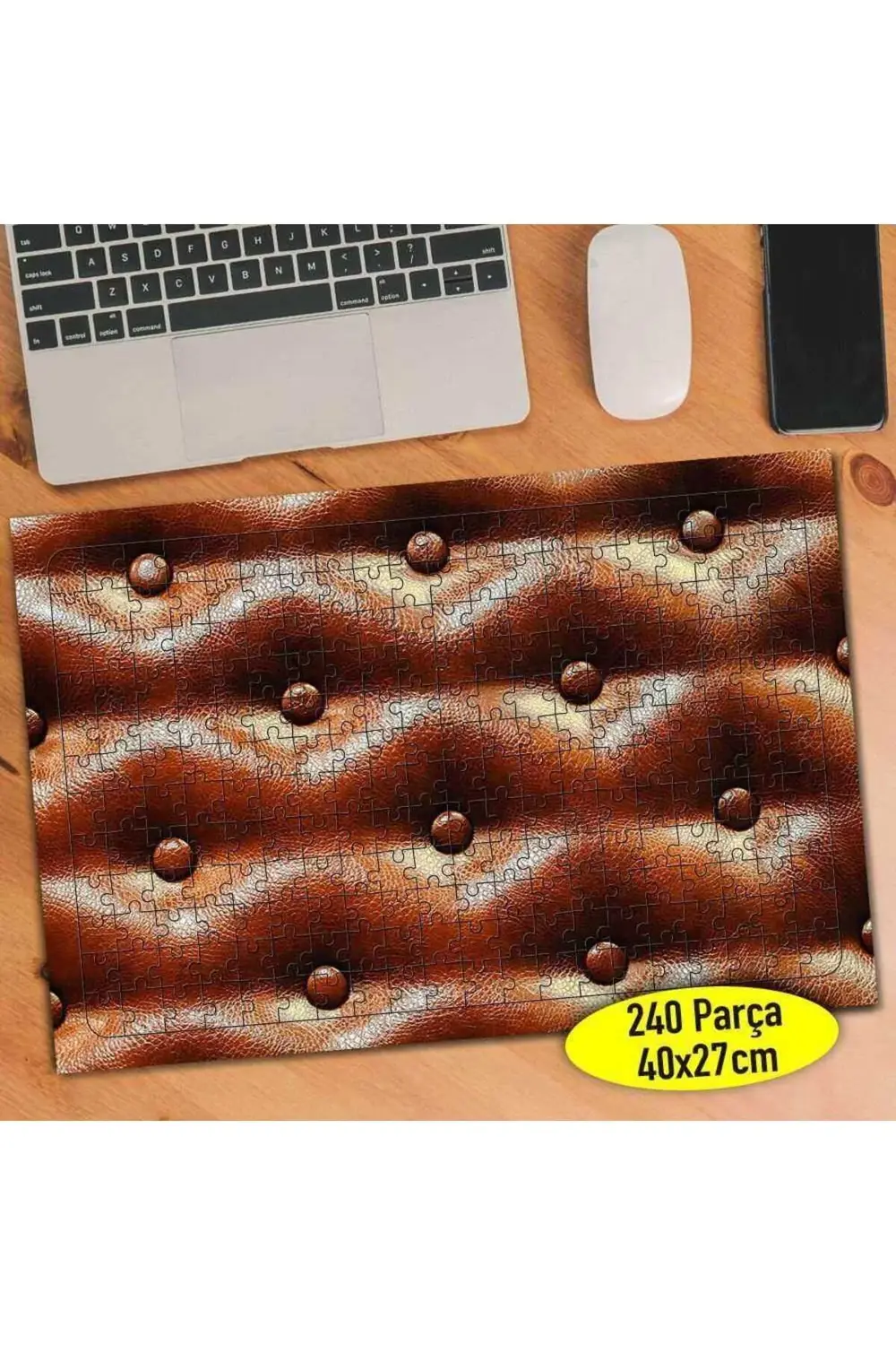 Deri Koltuk Deseni 240 Parça Puzzle Yapboz Tablo-93420308