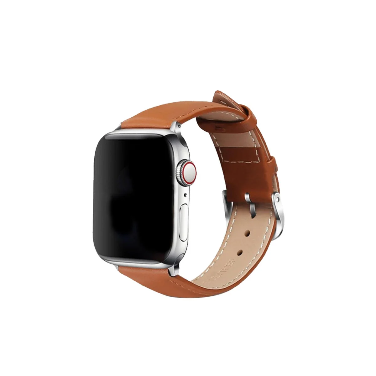 Deri Kordonlu Watch 42mm - Taba (Klasik ve Şık Görünüm)