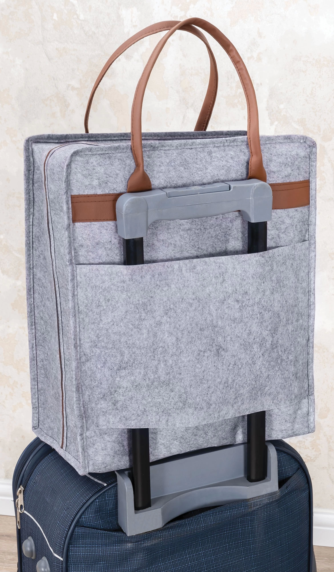 Deri Kulplu Ayakkabı Seyahat Çantası 04263