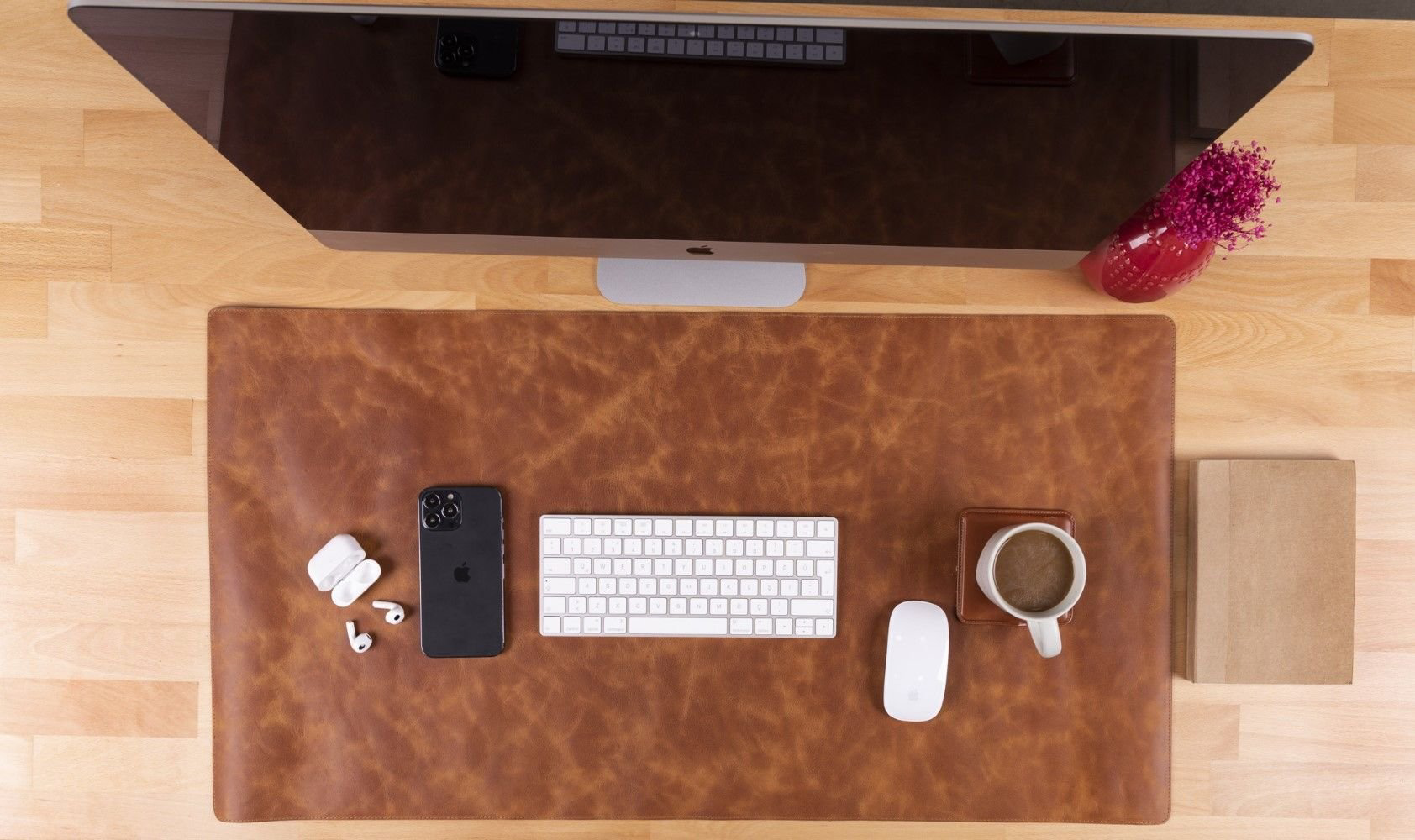 Deri Masa Matı 91*48cm TN11 Taba