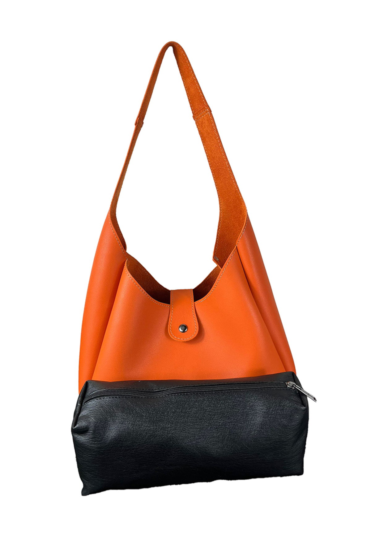 Hbs Deri Minimal Kapakli Deri Omuz Çantasi