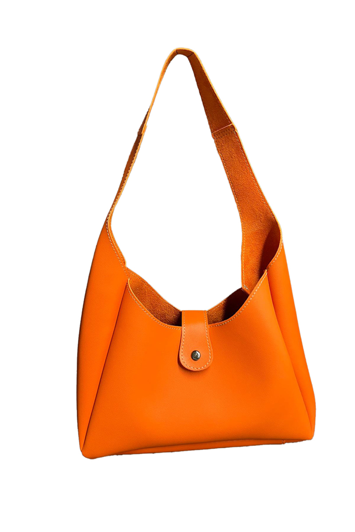 Hbs Deri Minimal Kapakli Deri Omuz Çantasi