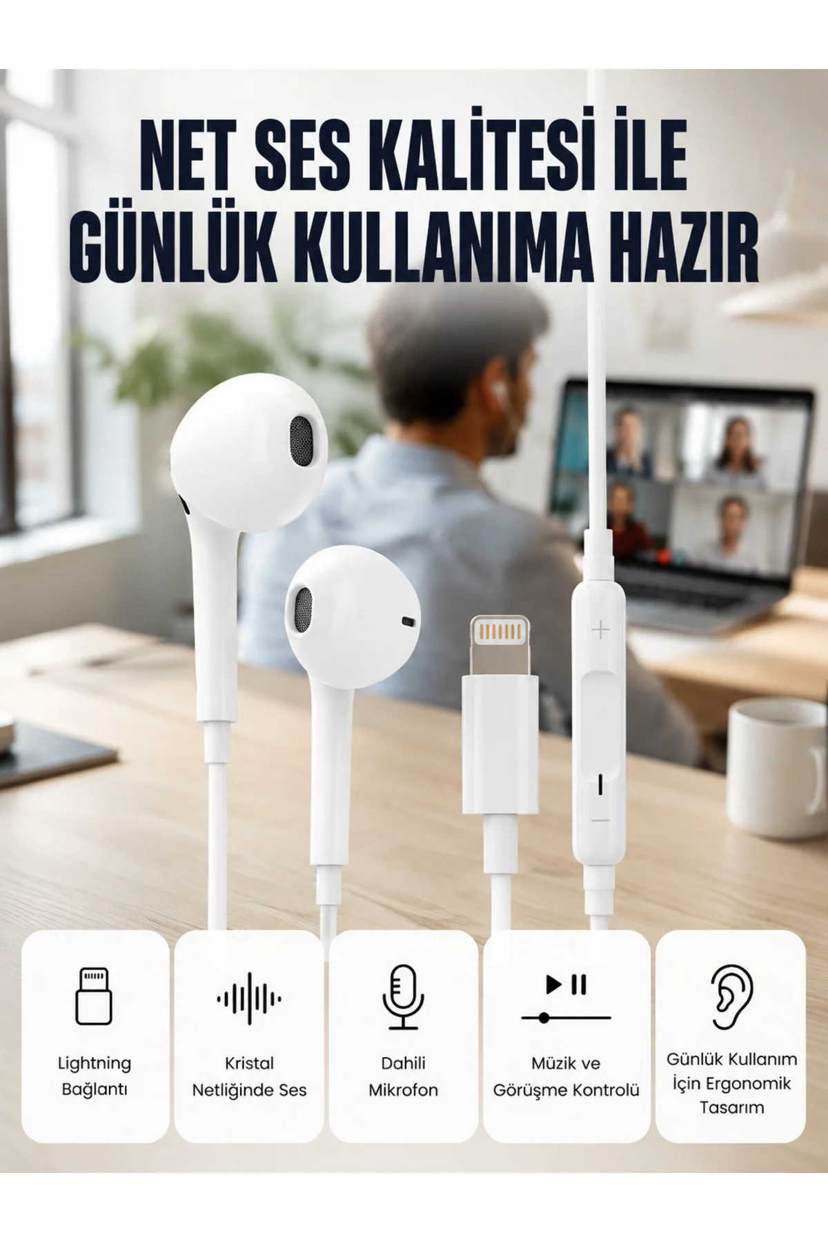 Derin Bas ve Net Ses Özellikli Kulak İçi Kulaklık Yeni Nesil Derin Bas ve Net Ses Özellikli Kulak İçi Kulaklık Yeni Nesil