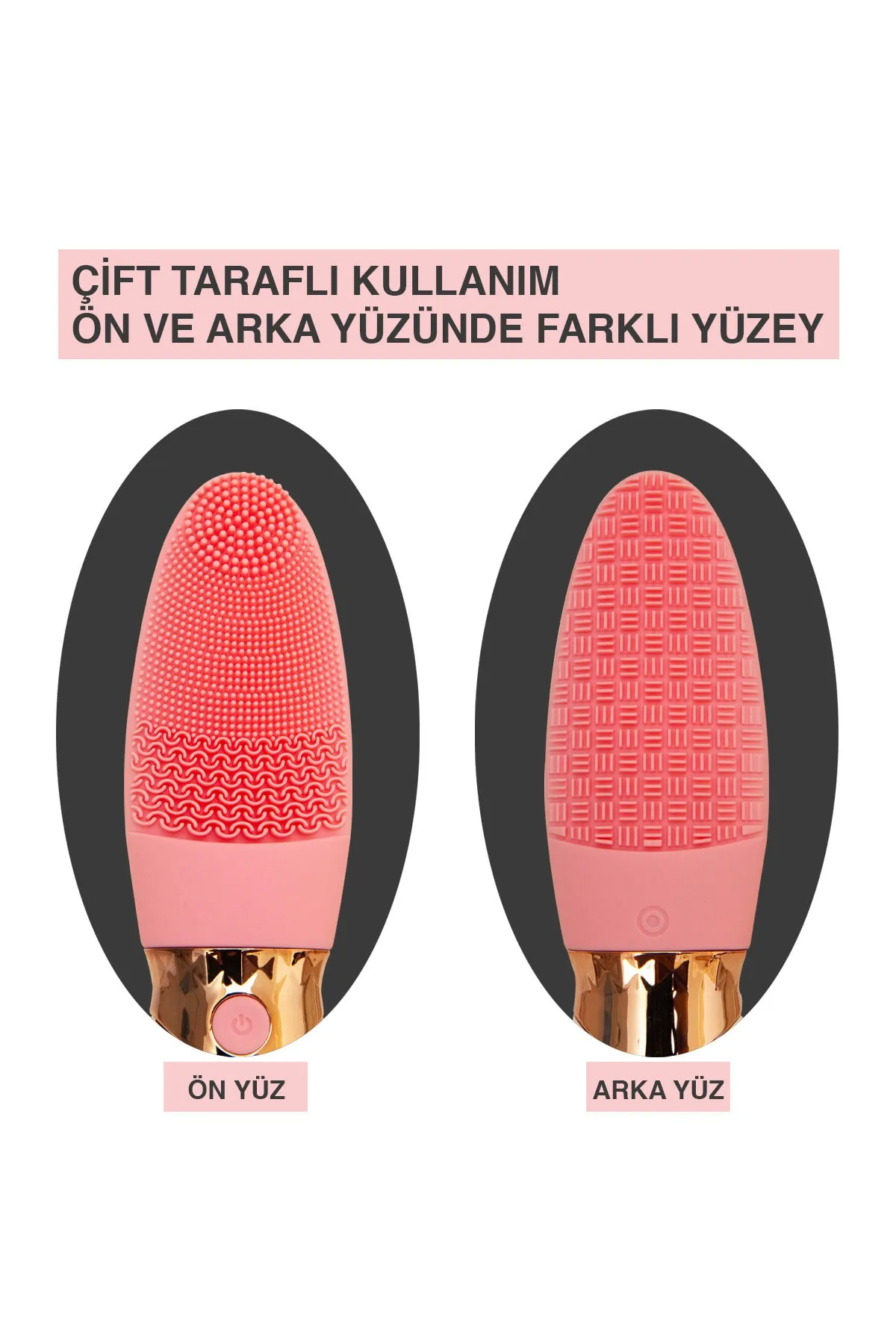 Derin Gözenek Temizliği İçin İnce Kaba Silikon Uçlu Elektrikli Yü Derin Gözenek Temizliği İçin İnce Kaba Silikon Uçlu Elektrikli Yü